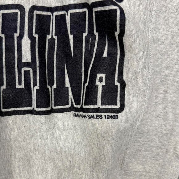 Vintage North Carolina UNC Tar Heels Grey 90s Reverse Weave Sweatshirt Size Larg - Picture 4 of 7